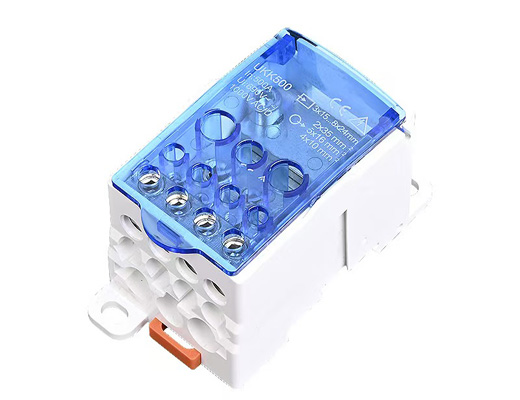 UKK-500 Din Rail Electric Wire Connector Box Universal Power Distribution Terminal