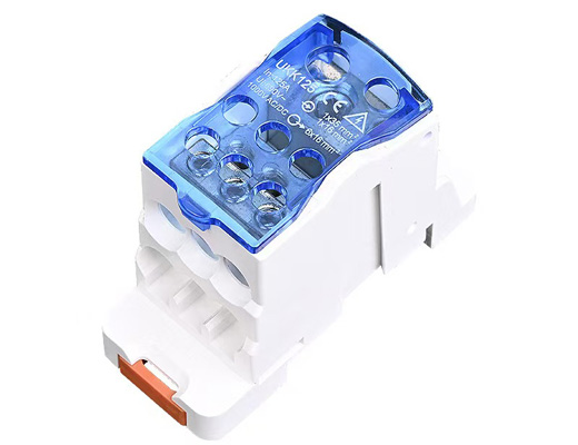 Din Rail Distribution UKK125 3 phase rack Terminal Blocks One in Several Out Power Distribution Block Unit Electric Wire Connector
