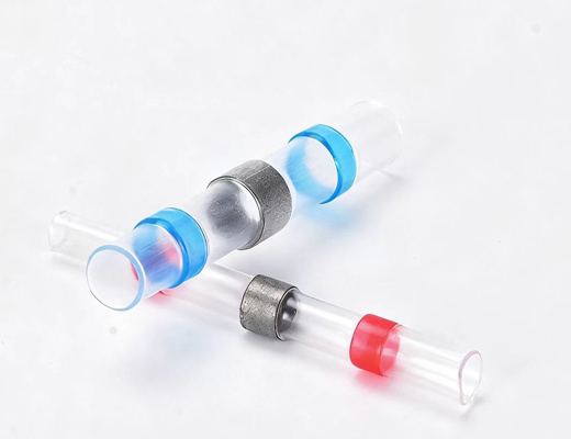 Solder Seal Wire Connectors Crimp Insulated Electrical Butt Terminals Waterproof Heat Shrink Butt Connectors
