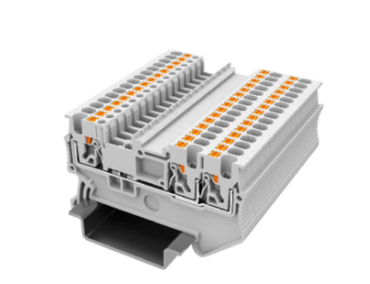 GX-Contact PT-1.5/1-2 one-in-two-out feed- through Push-in connection spring terminal block