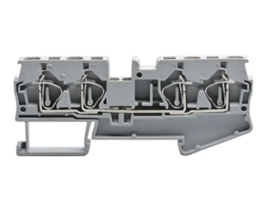 GX3-4/2-2 Cage Spring Type Terminal Block 4MM² Two-in To-out Connector wire connector Plastic Spring miniature Connector terminals block
