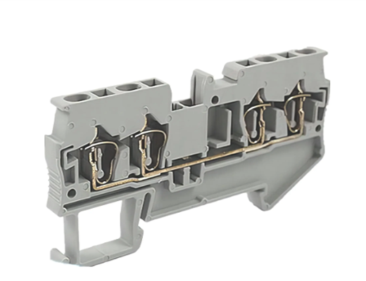 JUT3-2.5/2-2 Cage Spring Type Terminal Block 2.5MM² Two-In Two-out
